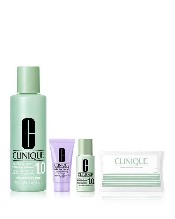 CLARIFYING LOTION SET〈CLARIFYING LOTION 1.0〉_400ml, ＼季節の変わり目の肌不調をリセット／&lt;br&gt;毛穴の目立たない&lt;sup&gt;＊1&lt;/sup&gt;なめらかな肌へ。選べる「ふき取り化粧水(アルコールフリー) 400mL」セット。