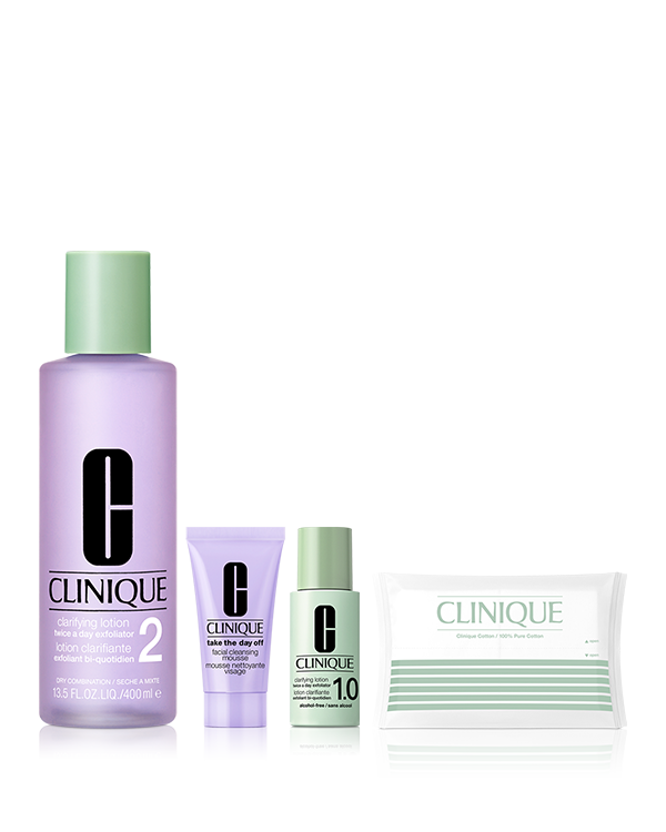 CLARIFYING LOTION SET〈CLARIFYING LOTION 2〉_400ml, ＼季節の変わり目の肌不調をリセット／&lt;br&gt;毛穴の目立たない&lt;sup&gt;＊1&lt;/sup&gt;なめらかな肌へ。選べる「ふき取り化粧水(ドライ～混合肌用) 400mL」セット。