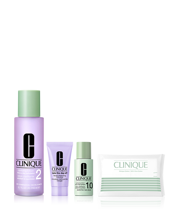 CLARIFYING LOTION SET〈CLARIFYING LOTION 2〉_200ml, ＼季節の変わり目の肌不調をリセット／&lt;br&gt;毛穴の目立たない&lt;sup&gt;＊1&lt;/sup&gt;なめらかな肌へ。選べる「ふき取り化粧水(ドライ～混合肌用) 200mL」セット。