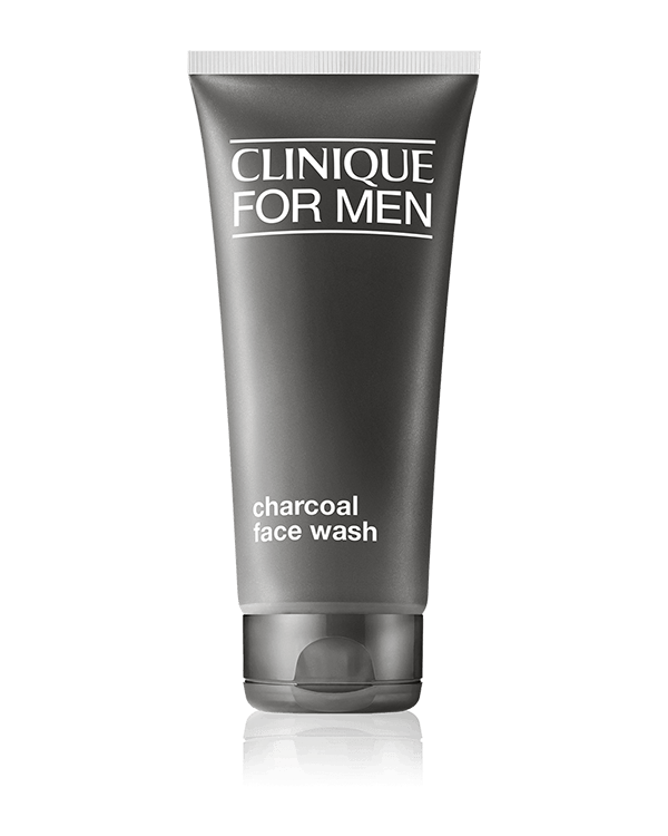Clinique for Men Charcoal Face Wash, 毛穴の奥に溜まった汚れや皮脂を吸着して、すっきりと取り除くジェル状洗顔料。フレッシュで、心地よい洗いあがり。